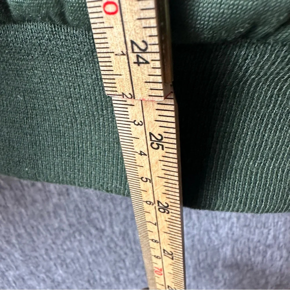 Denim & Co Bomber Jacket Unisex Women XL Full Front Zip Army Green - Picture 9 of 10